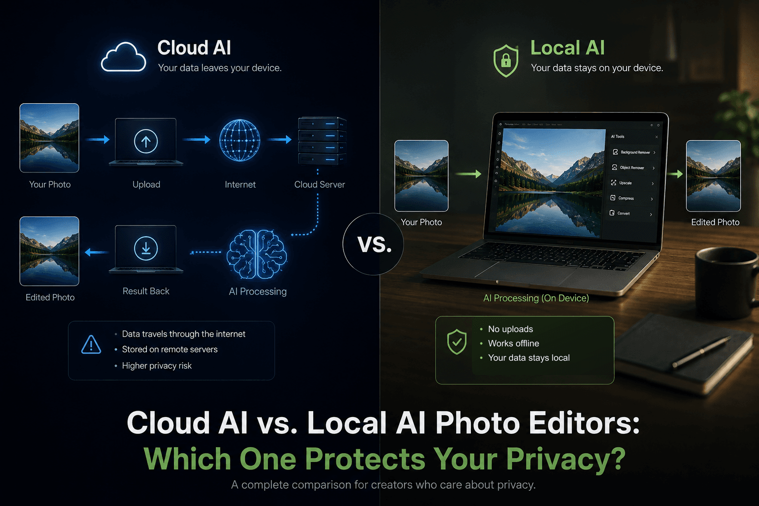 Cloud AI vs. Local AI Photo Editors: Which One Protects Your Privacy?