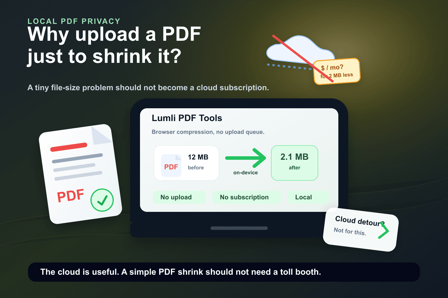 Why Is PDF Compression Still a Cloud Subscription in 2026?